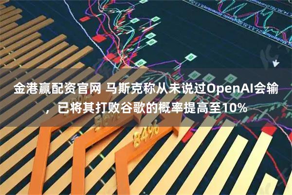 金港赢配资官网 马斯克称从未说过OpenAI会输，已将其打败谷歌的概率提高至10%